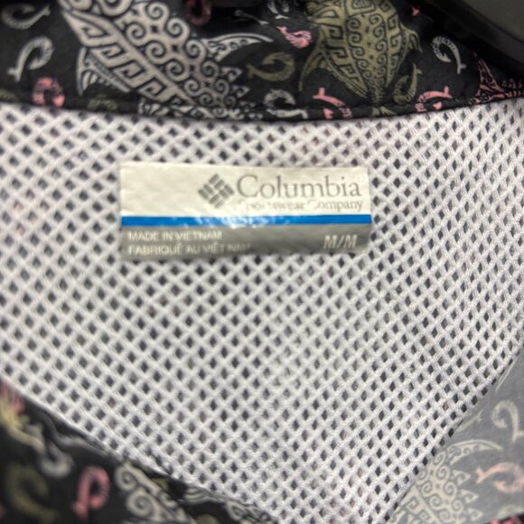 Columbia Shirt Mens Medium Fishing PFG Swordfish Hawaiian Lightweight Breathable - Picture 3 of 6